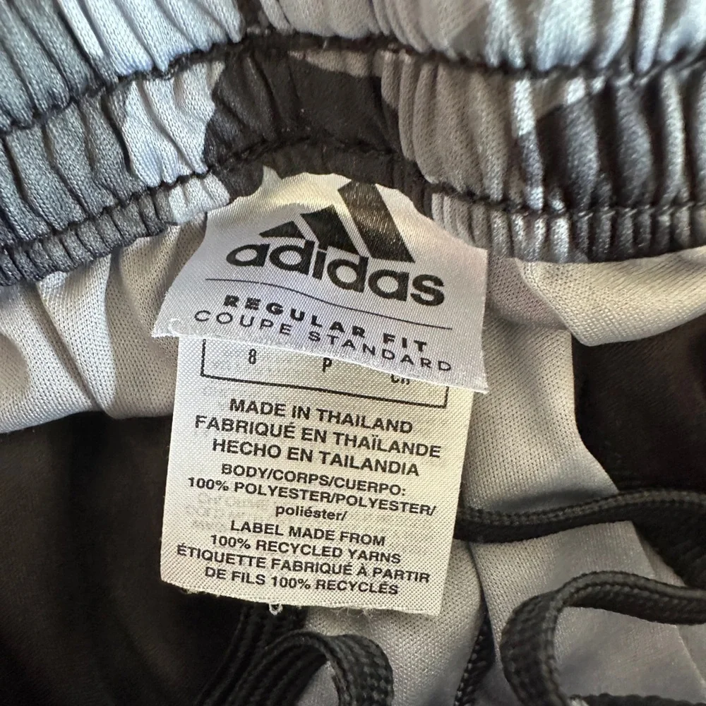 Adidas Gray and Black Regular Fit Shorts